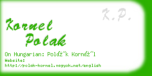 kornel polak business card